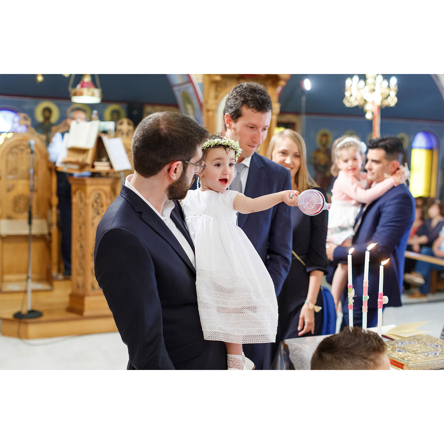 Greek Orthodox baptism ceremony in Athens