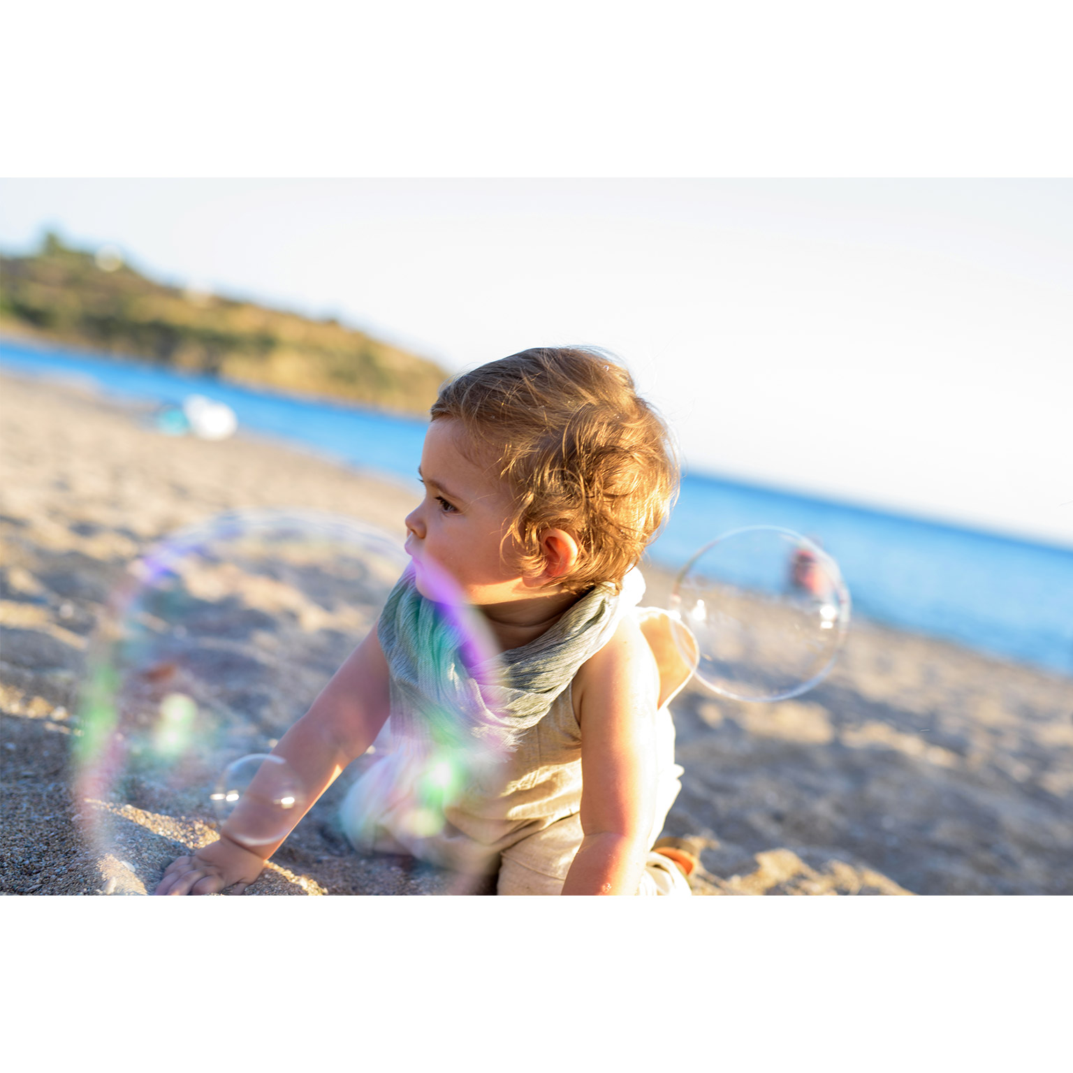 Greek Orthodox seaside baptism ceremony in Anavyssos, Athens Riviera