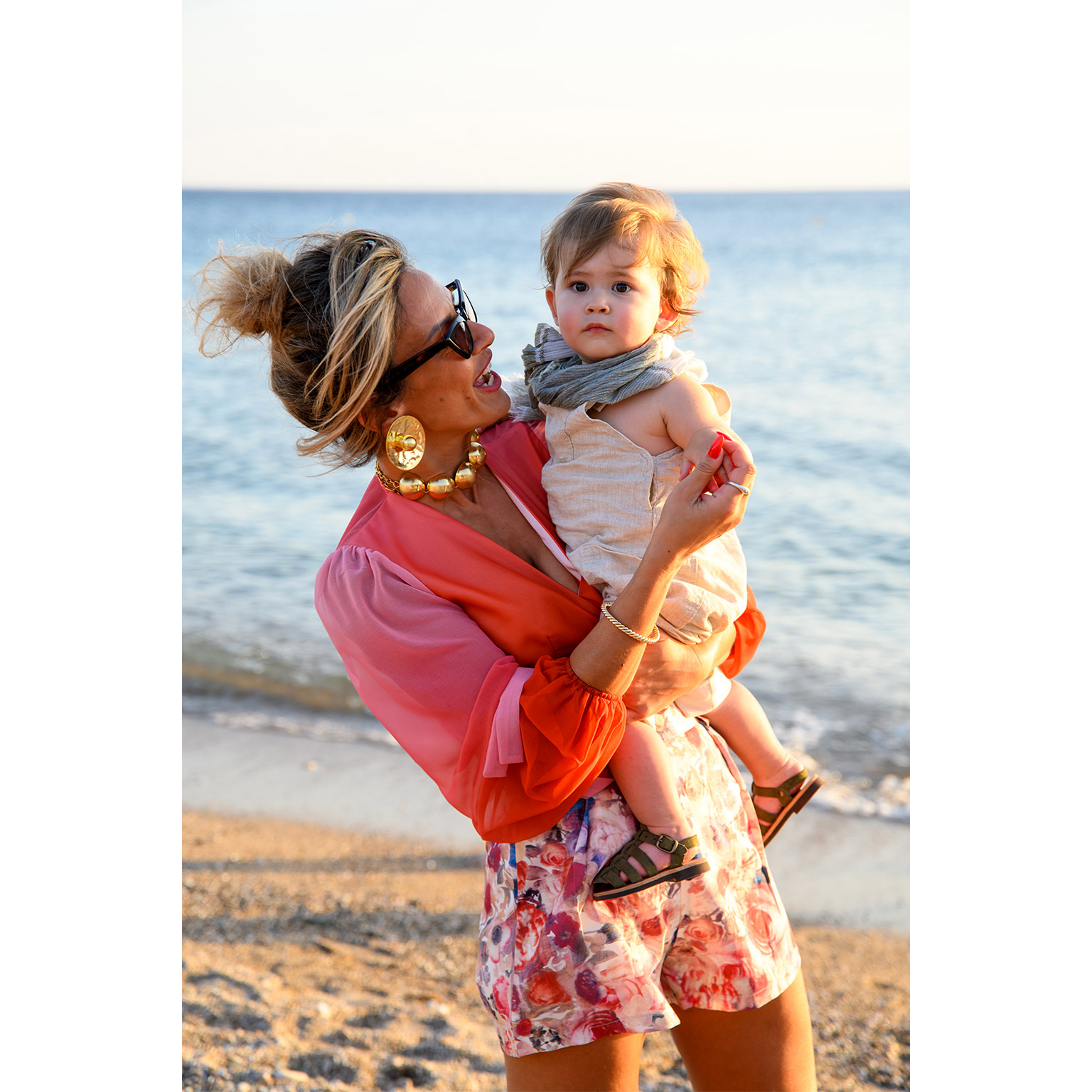 Greek Orthodox seaside baptism ceremony in Anavyssos, Athens Riviera